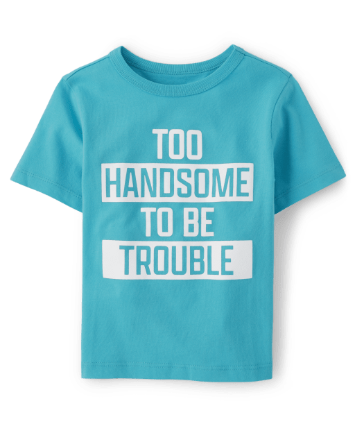 Baby And Toddler Boys Too Handsome Graphic Tee