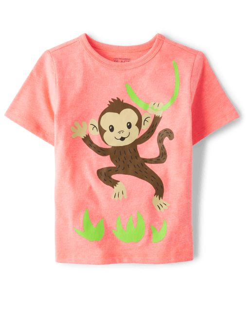 Baby And Toddler Boys Monkey Graphic Tee
