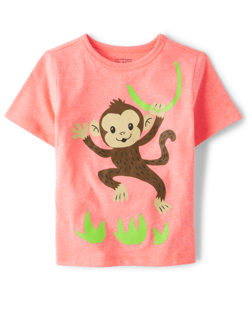 Baby And Niños pequeños Boys Monkey Camisetas estampadas