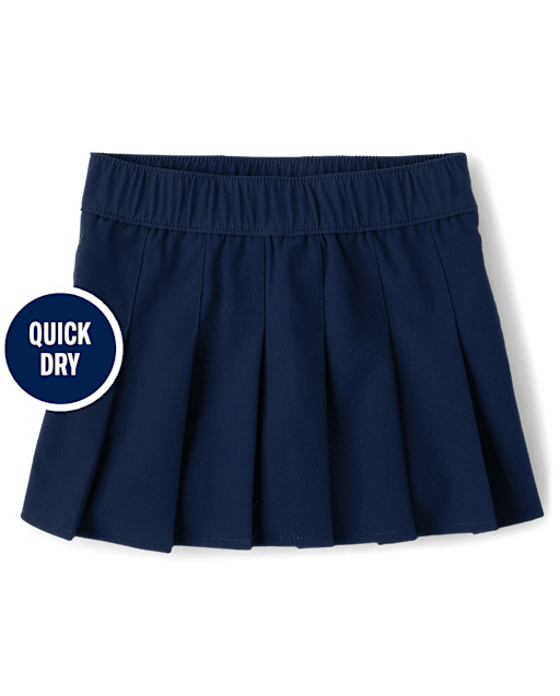Toddler Girls Uniform Quick Dry Pleated Skort