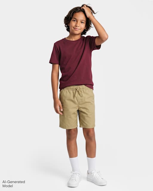 Boys Quick Dry Pull On Jogger Shorts