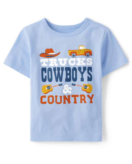 Baby And Toddler Boys Cowboys Graphic Tee