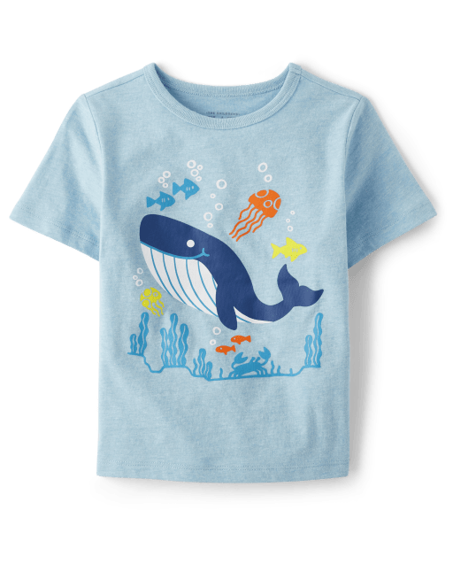 Baby And Toddler Boys Whale Graphic Tee