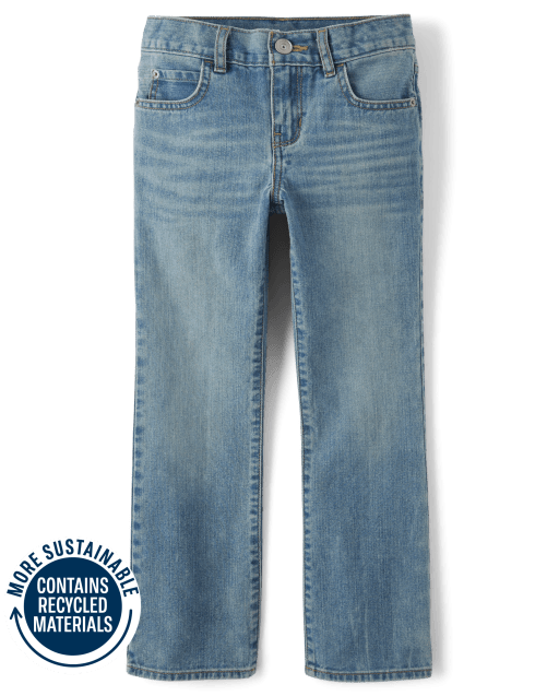 Boys Non-Stretch Bootcut Jeans