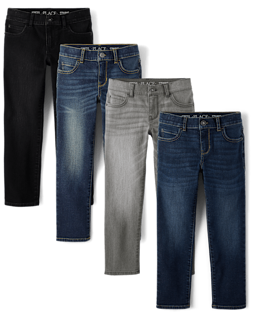 Boys Straight Jeans 4-Pack