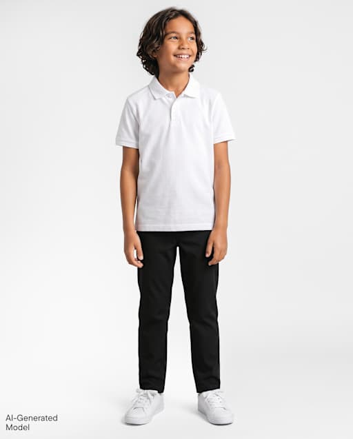 Boys Uniform Quick Dry Skinny Premium Chino Pants