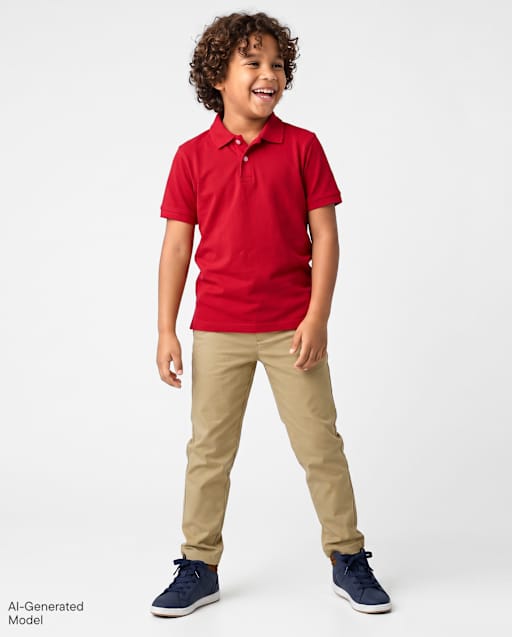 Boys Uniform Quick Dry Skinny Premium Chino Pants