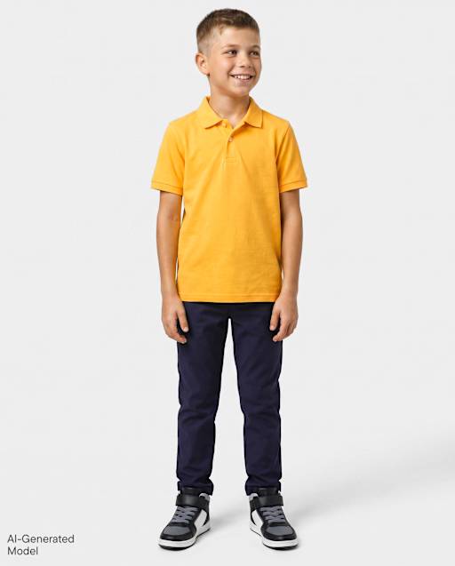 Boys Uniform Quick Dry Skinny Premium Chino Pants