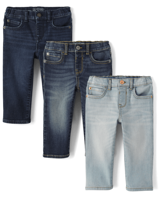 Baby And Niños pequeños Boys Vaqueros Rectos 3-Pack