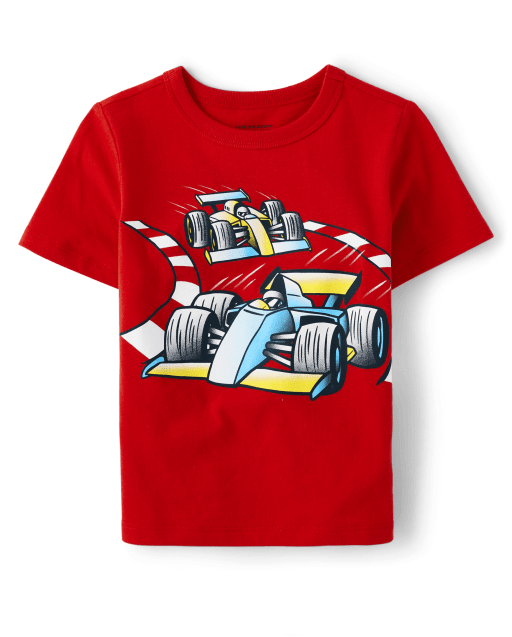 Baby And Toddler Boys Racecar Graphic Tee