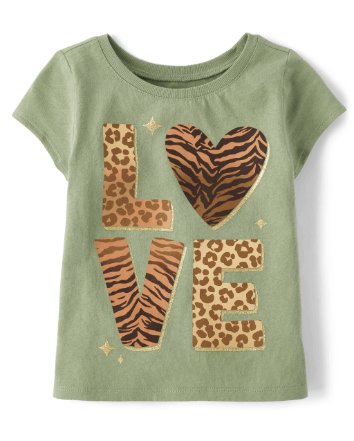 Baby And Toddler Girls Love Graphic Tee