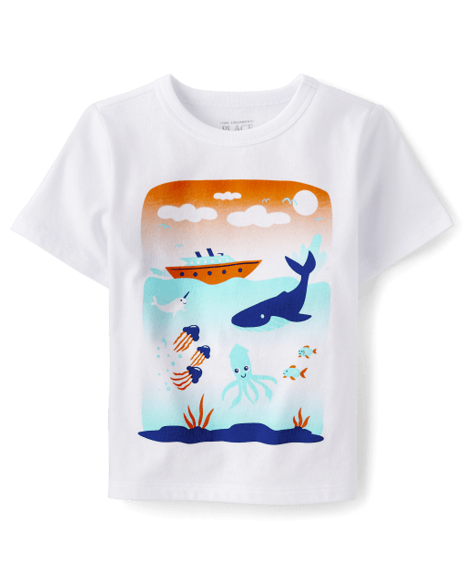 Baby And Toddler Boys Ocean Graphic Tee