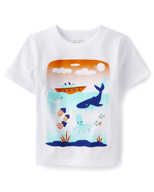 bébé et tout-petit, garçon Ocean T-shirt imprimé