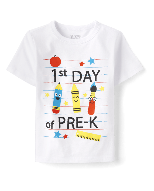 Toddler Boys 1st Day Pre-K Graphic Tee