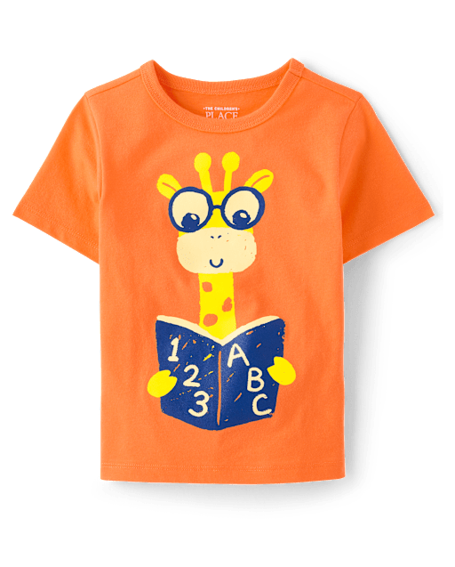 bébé et tout-petit, garçon Giraffe Book T-shirt imprimé