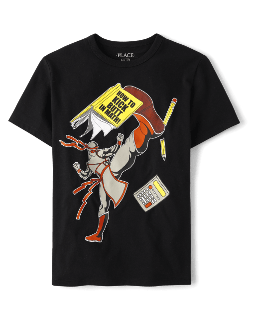 Boys School Ninja Graphic Tee