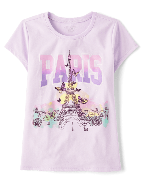 Girls Paris Graphic Tee