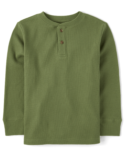 Boys Thermal Henley Top