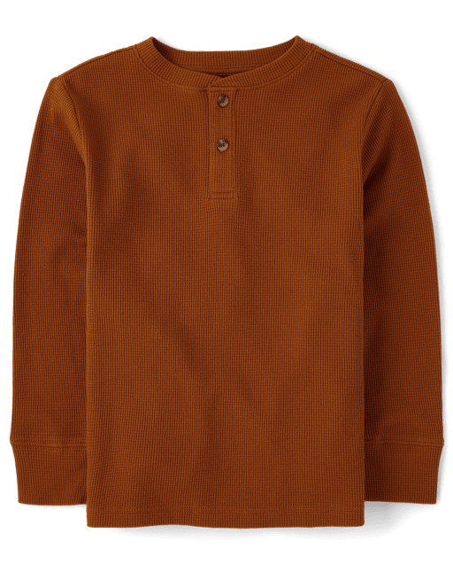 Boys Thermal Henley Top