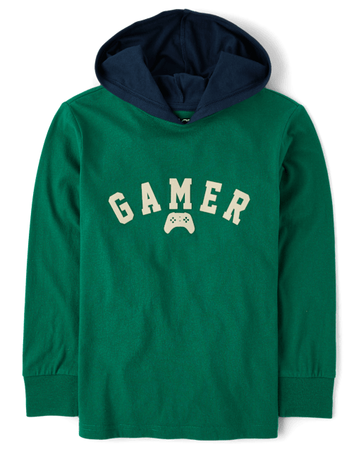 Boys Graphic Hooded Top