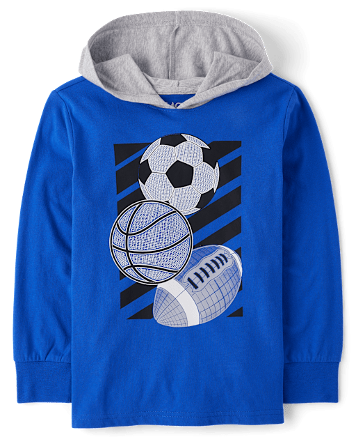 Boys Graphic Hooded Top