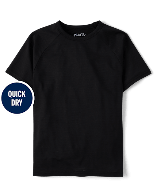 Boys Quick Dry Mesh Raglan Top