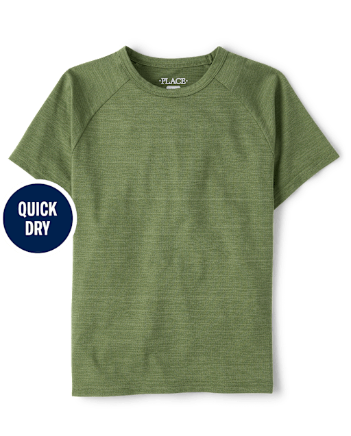 Boys Quick Dry Mesh Raglan Top