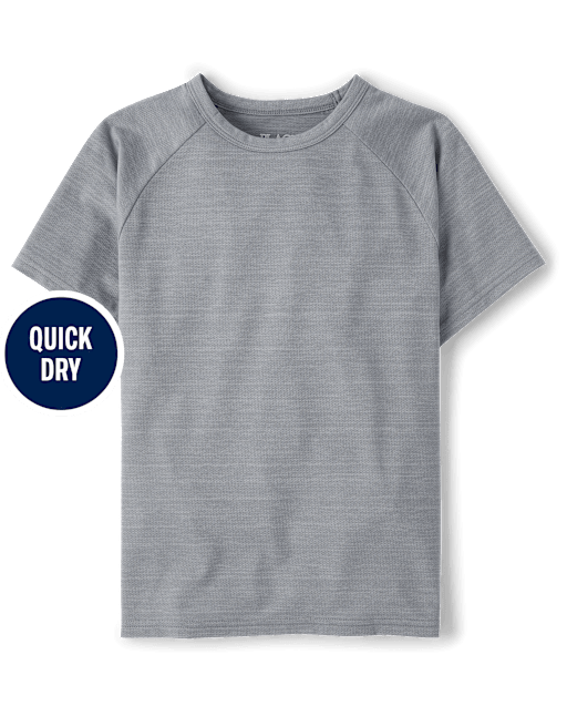 Boys Quick Dry Mesh Raglan Top