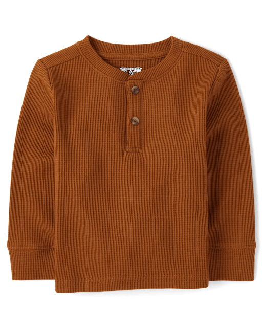 Haut Henley thermique pour bébés et petits garçons
