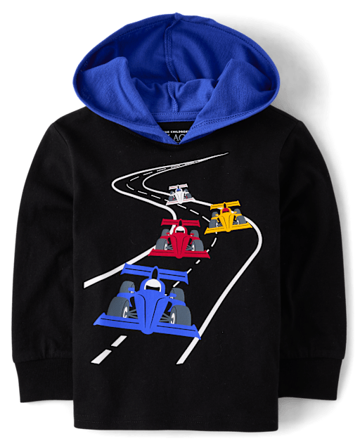 Baby And Niños pequeños Boys Camiseta con capucha estampada