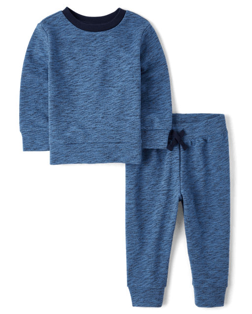 Baby And Toddler Boys French Terry 2-Piece Outfit Set