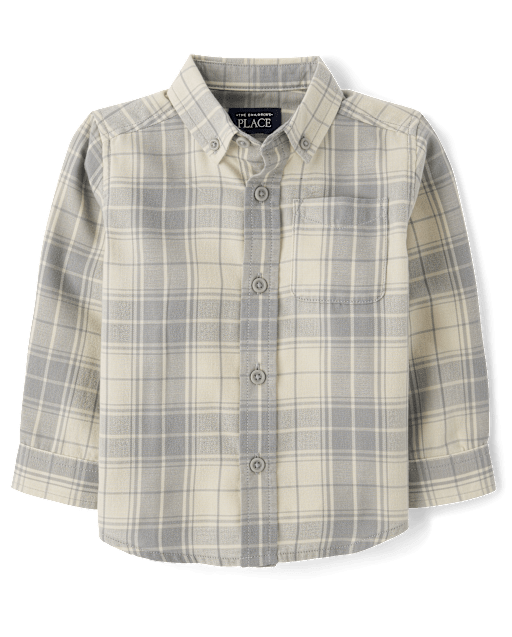 Baby And Toddler Boys Dad And Me Plaid Flannel Button Up Shirt