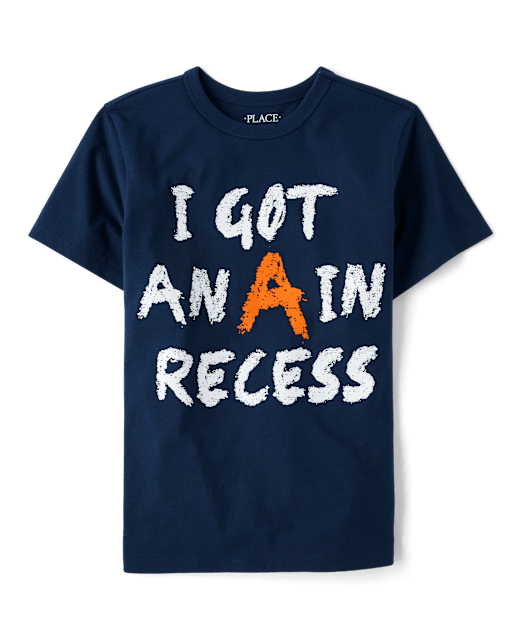 Boys A In Recess Graphic Tee