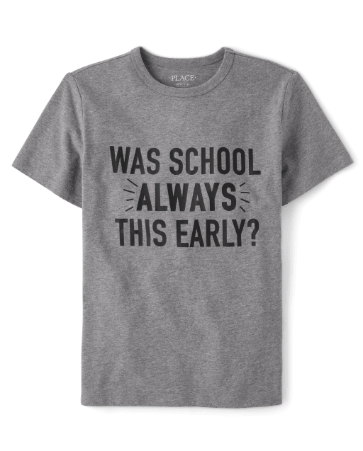 Camiseta con gráfico temprano de la escuela para niños