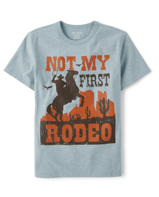 Camiseta gráfica No es mi primer rodeo para niños