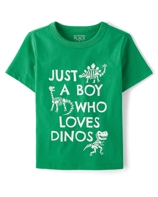 Baby And Toddler Boys Love Dinos Graphic Tee