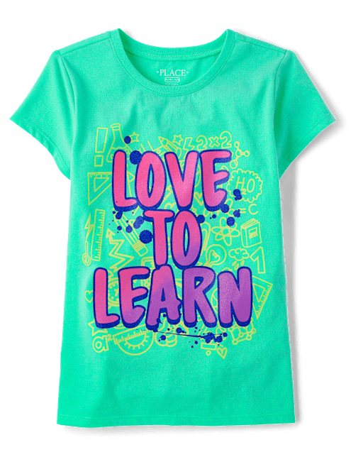 Girls Love To Learn Graphic Tee