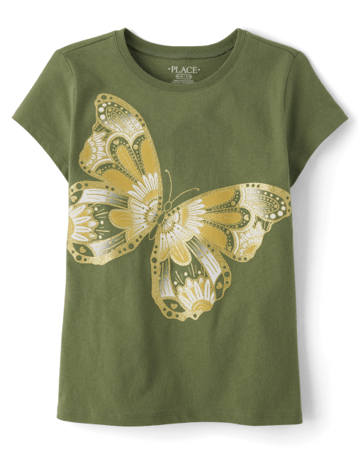 Girls Butterfly Graphic Tee