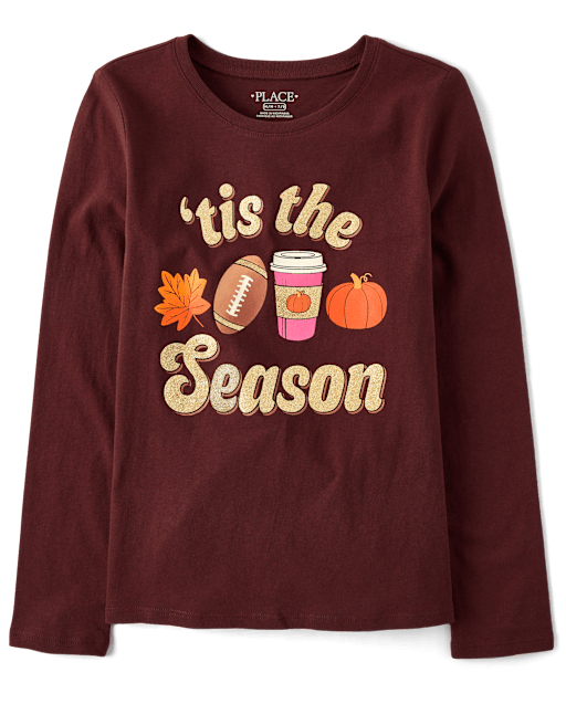 Girls 'Tis The Season Graphic Tee