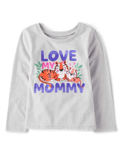 Baby And Toddler Girls Tiger Graphic Tee