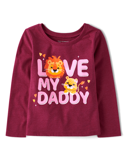 Baby And Toddler Girls Lion Graphic Tee