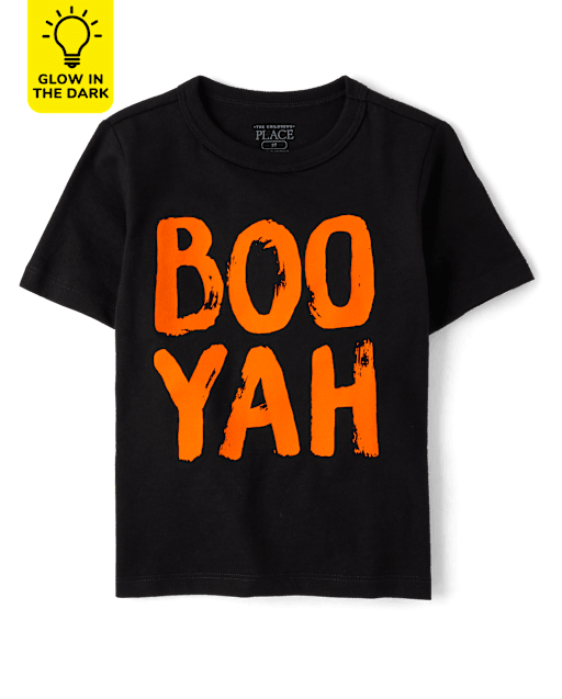 Baby And Toddler Boys Glow Boo Yah Graphic Tee