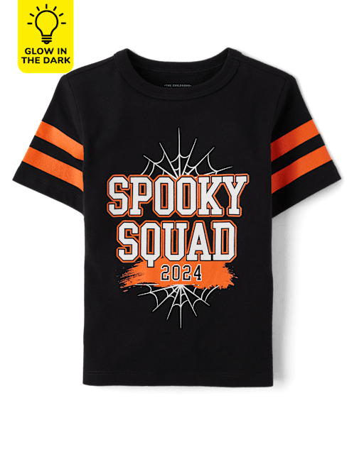 Unisex Baby And Toddler Matching Family Glow Spooky Squad 2024 Graphic Tee