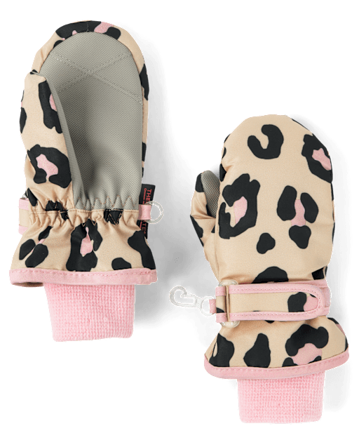 Toddler Girls Print Ski Mittens