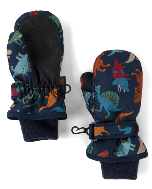 Toddler Boys Dino Ski Mittens