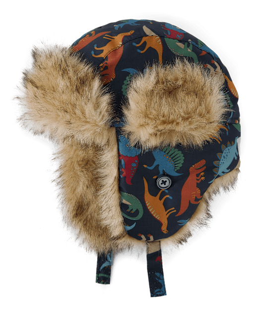 Toddler Boys Dino Trapper Hat