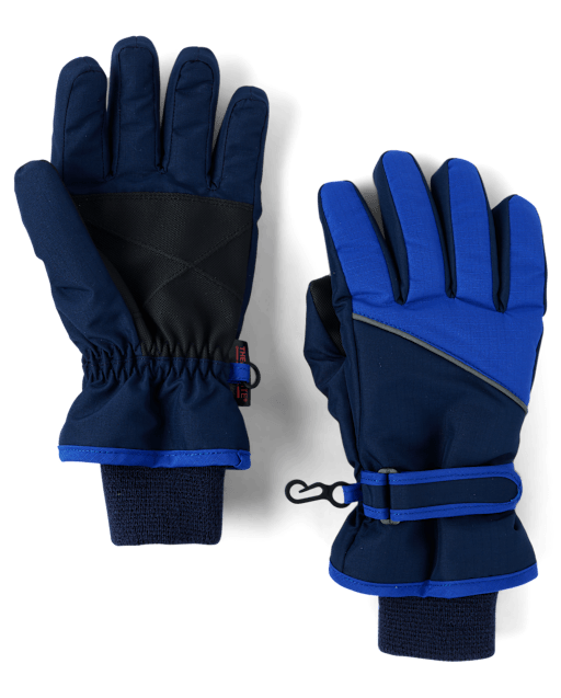 Boys Colorblock Ski Gloves