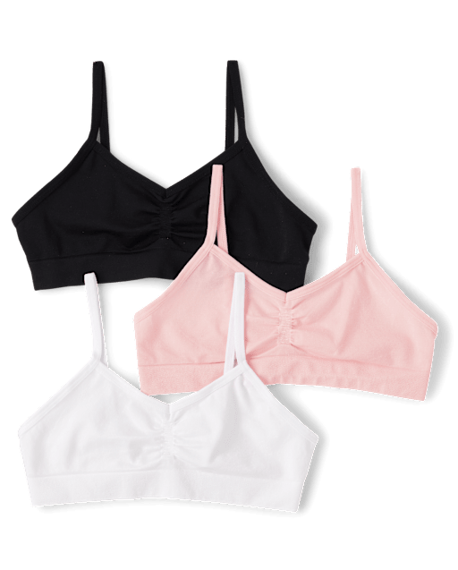 Pack de 3 bralettes sin costuras Niña