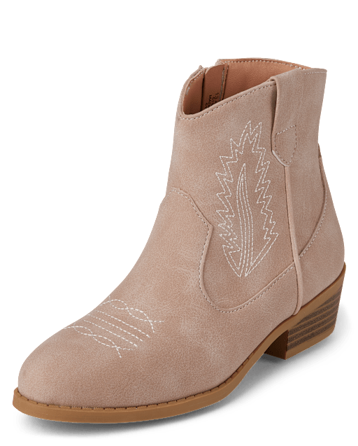 Girls Stitched Cowgirl Booties