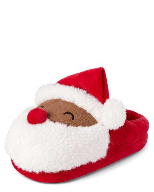 Unisex Kids Matching Family Santa Slippers